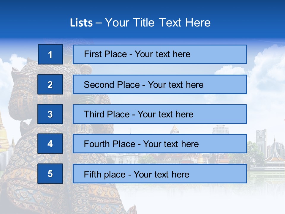 Countryside Thailand Recreation PowerPoint Template