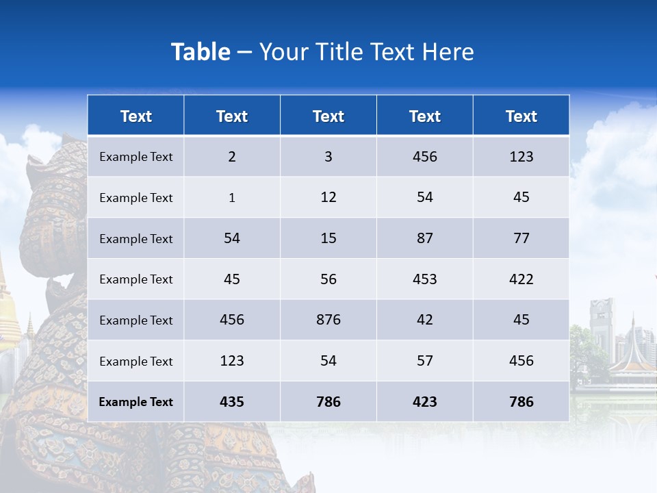 Countryside Thailand Recreation PowerPoint Template