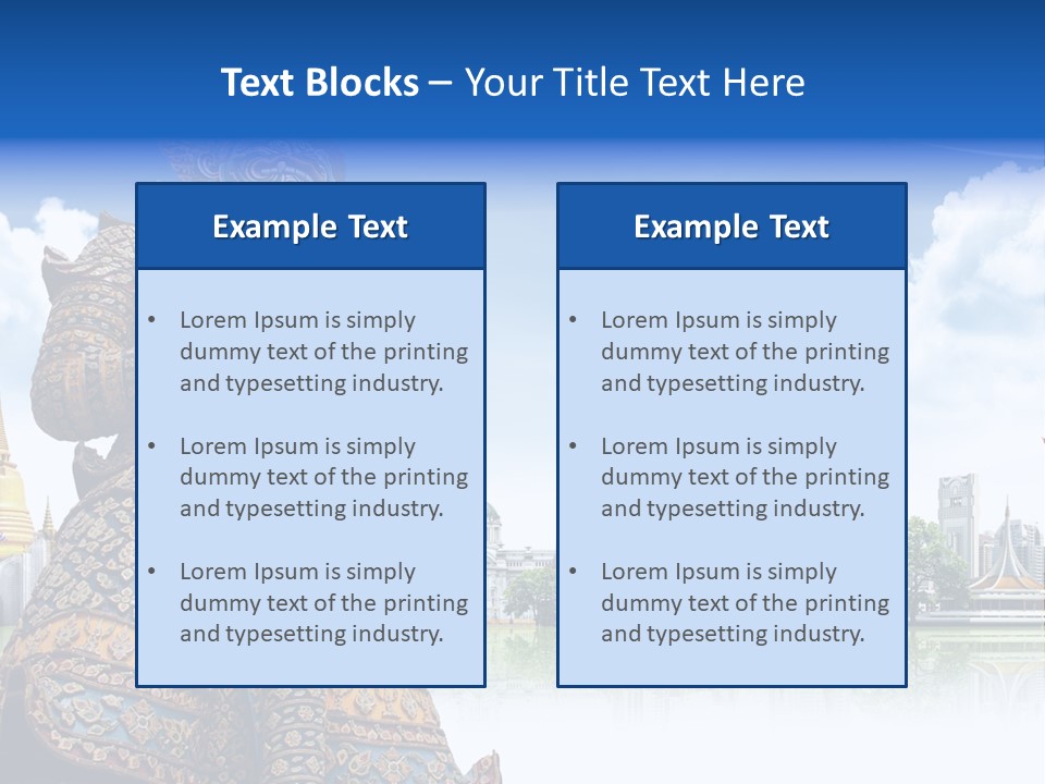 Countryside Thailand Recreation PowerPoint Template
