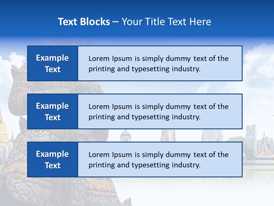 Countryside Thailand Recreation PowerPoint Template