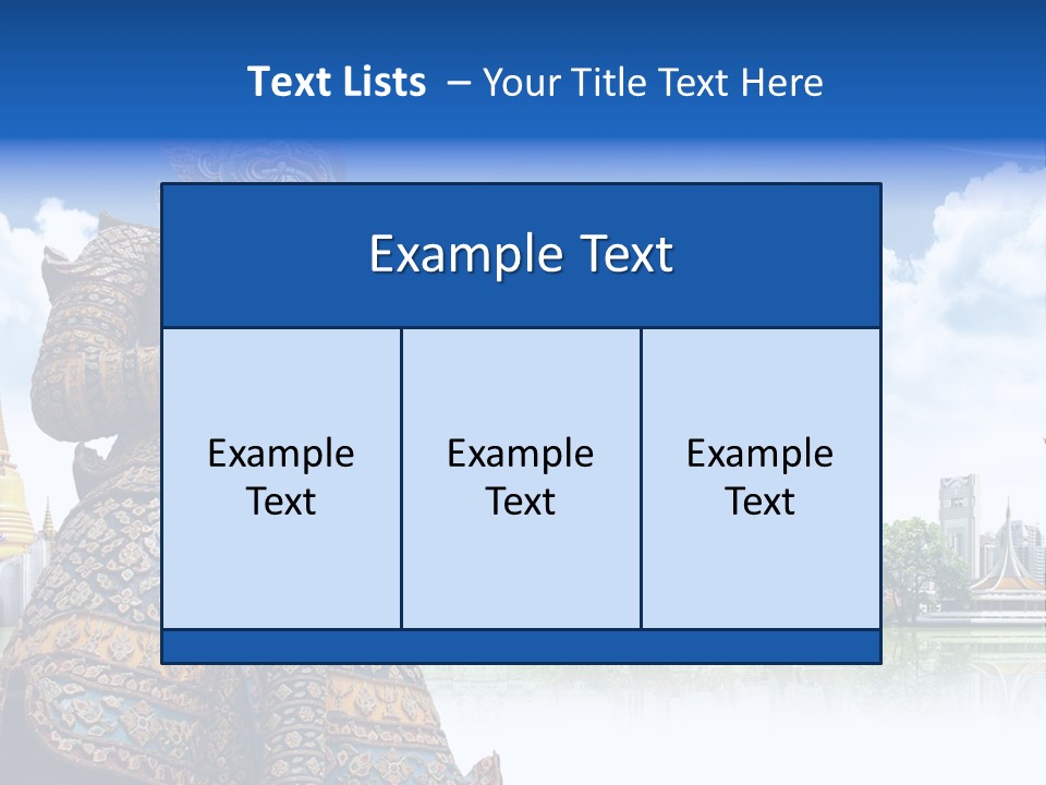 Countryside Thailand Recreation PowerPoint Template