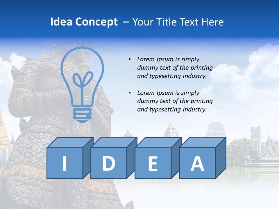 Countryside Thailand Recreation PowerPoint Template