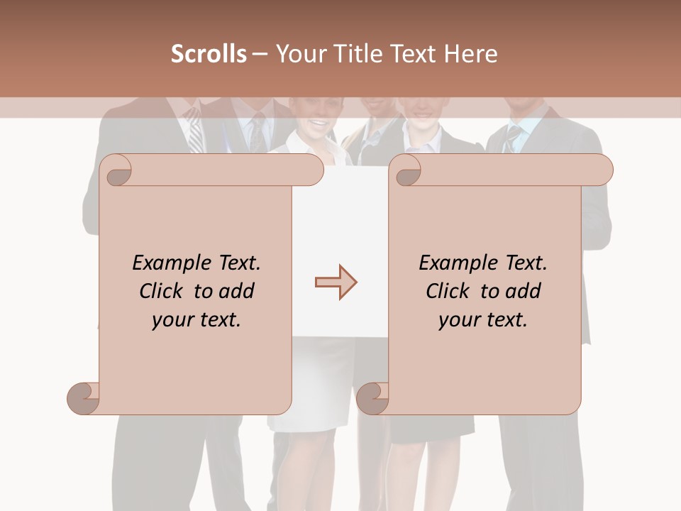 Area Coworker Isolated PowerPoint Template