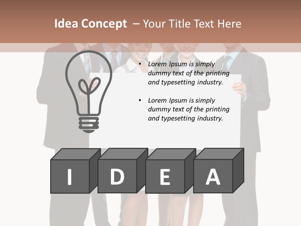 Area Coworker Isolated PowerPoint Template