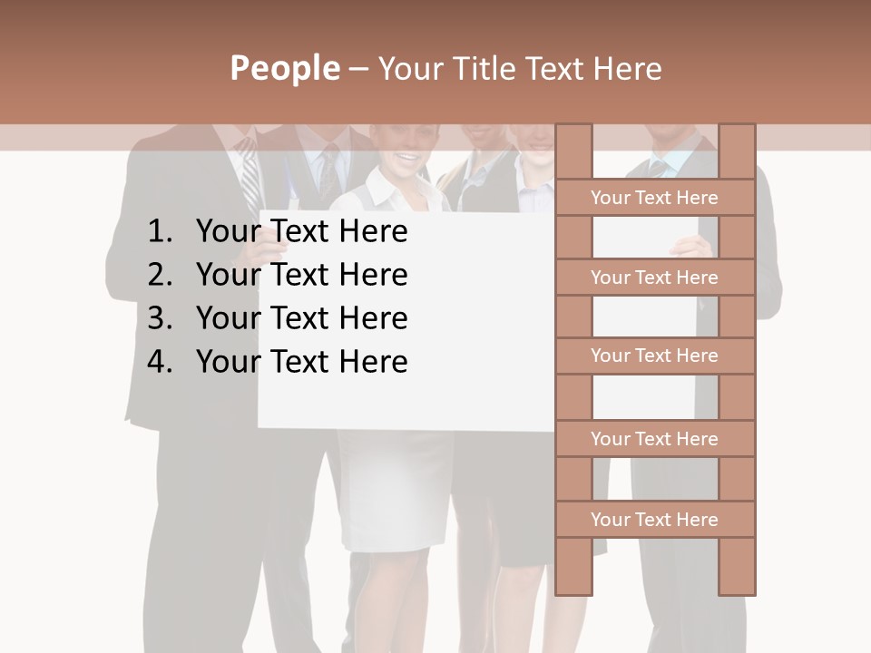 Area Coworker Isolated PowerPoint Template