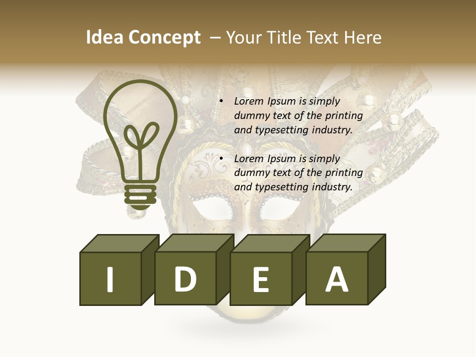 Hidden Eye Shadow PowerPoint Template