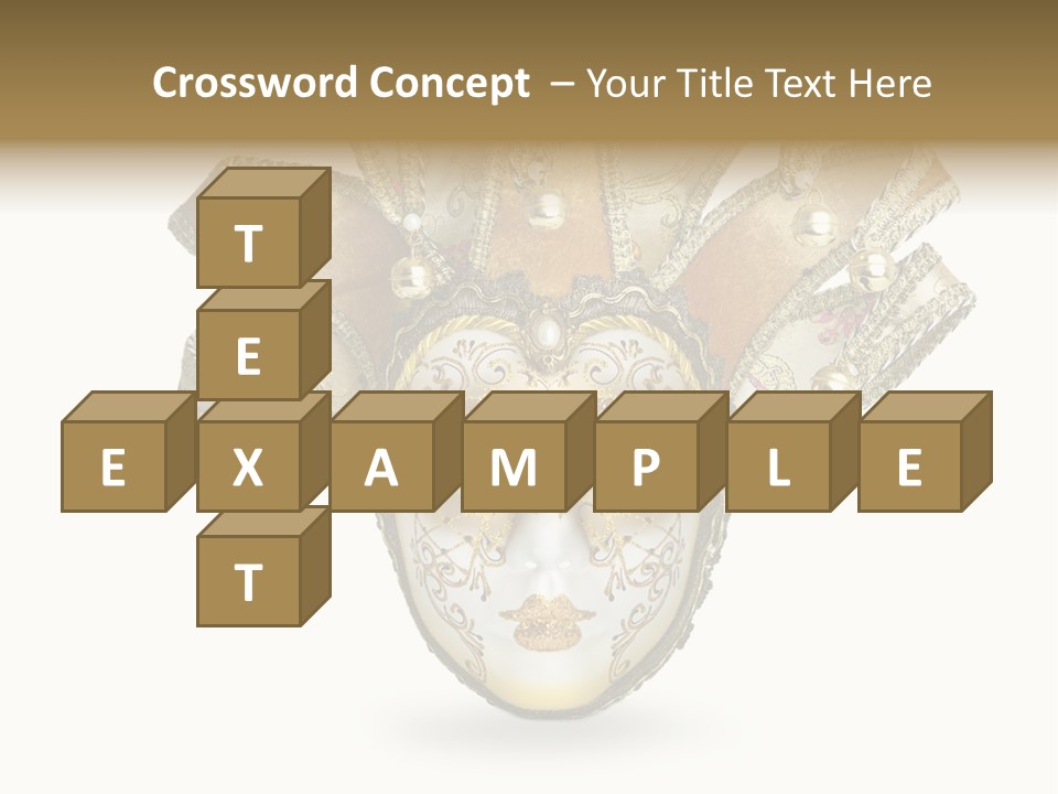 Hidden Eye Shadow PowerPoint Template