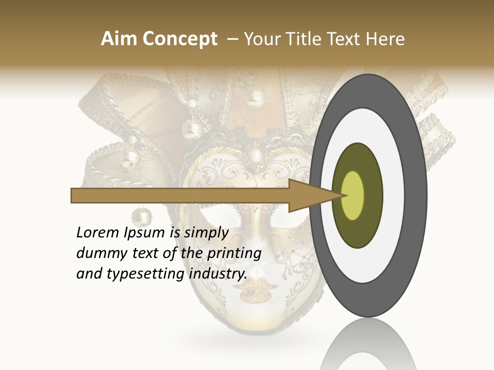 Hidden Eye Shadow PowerPoint Template