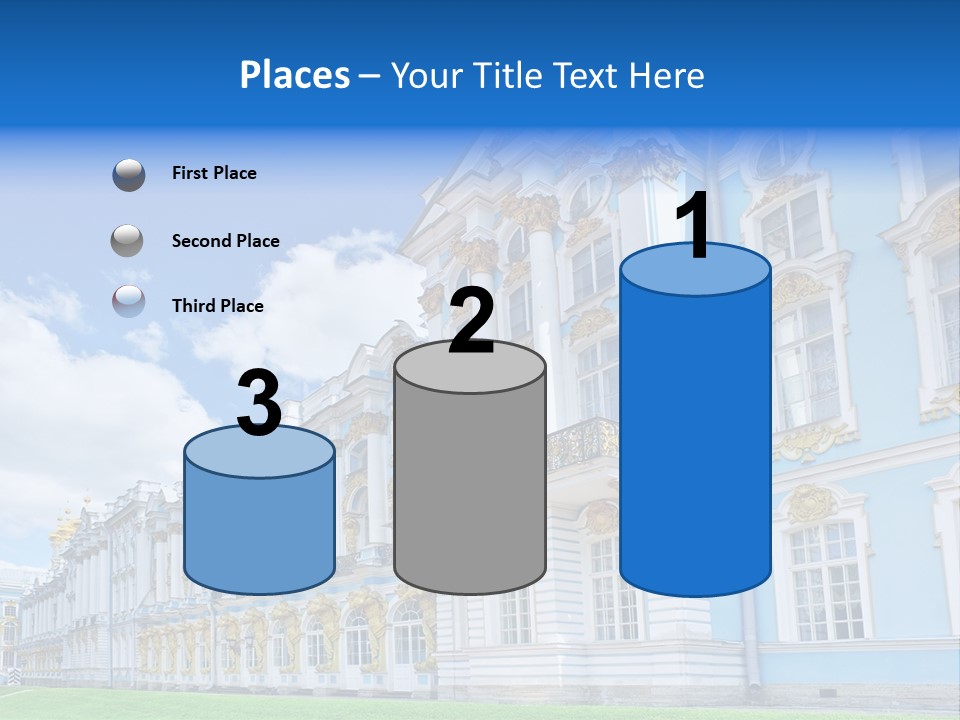 Blue Aristocratic Catherine PowerPoint Template