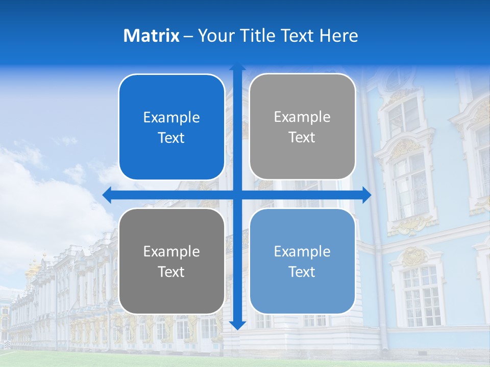 Blue Aristocratic Catherine PowerPoint Template