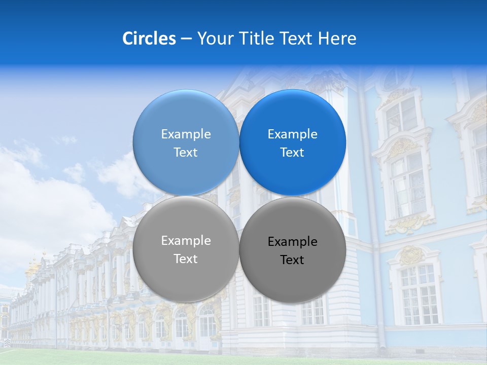 Blue Aristocratic Catherine PowerPoint Template