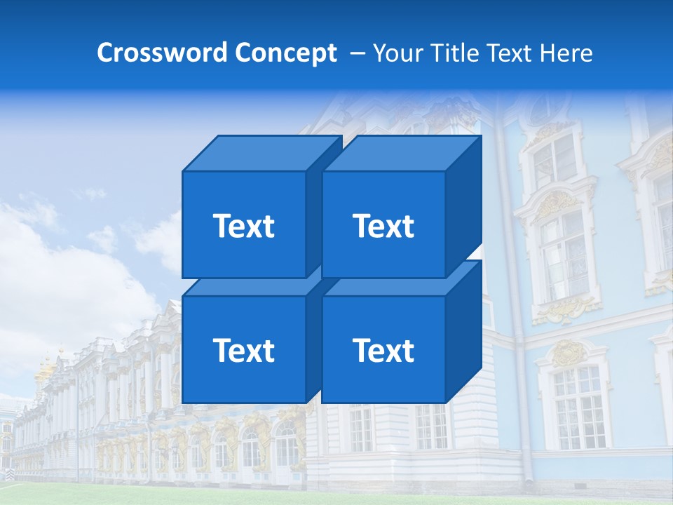 Blue Aristocratic Catherine PowerPoint Template