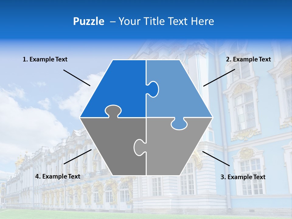 Blue Aristocratic Catherine PowerPoint Template