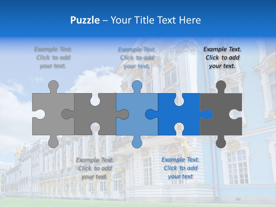 Blue Aristocratic Catherine PowerPoint Template