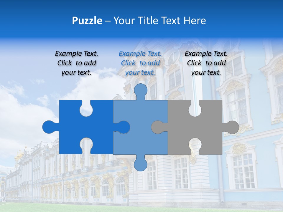 Blue Aristocratic Catherine PowerPoint Template