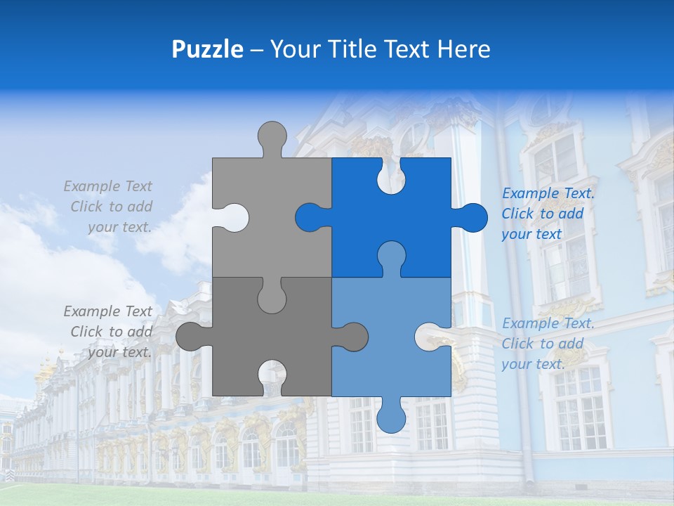 Blue Aristocratic Catherine PowerPoint Template