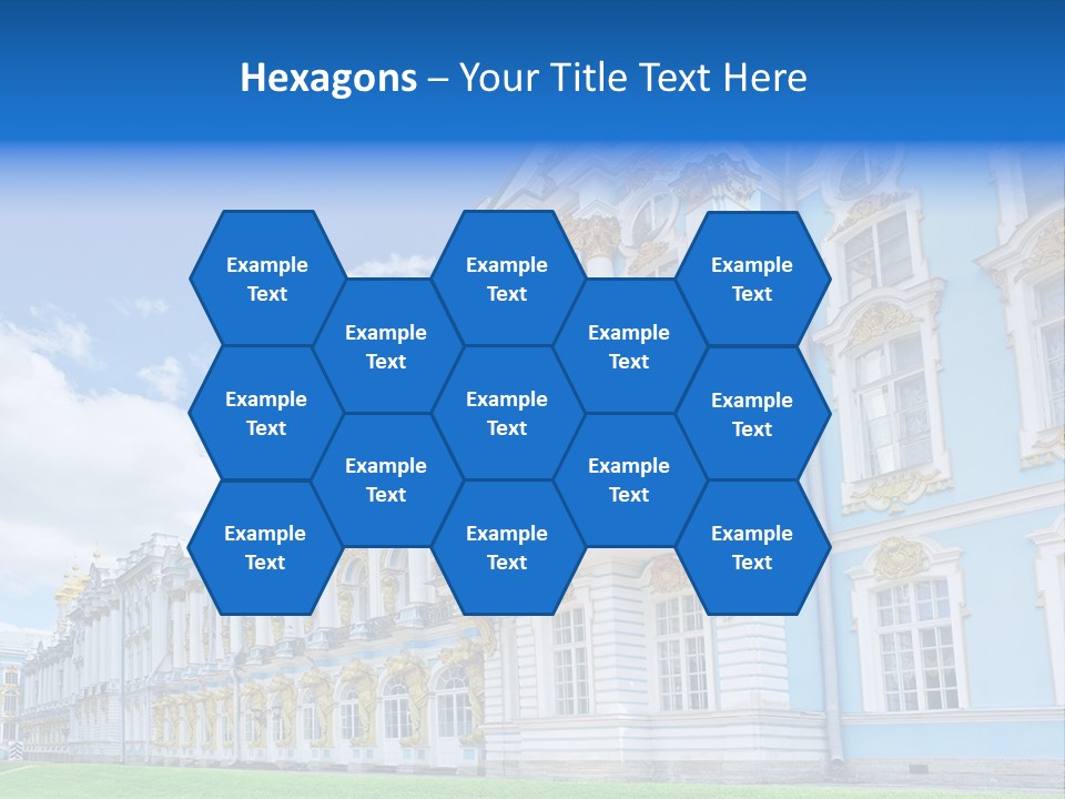 Blue Aristocratic Catherine PowerPoint Template