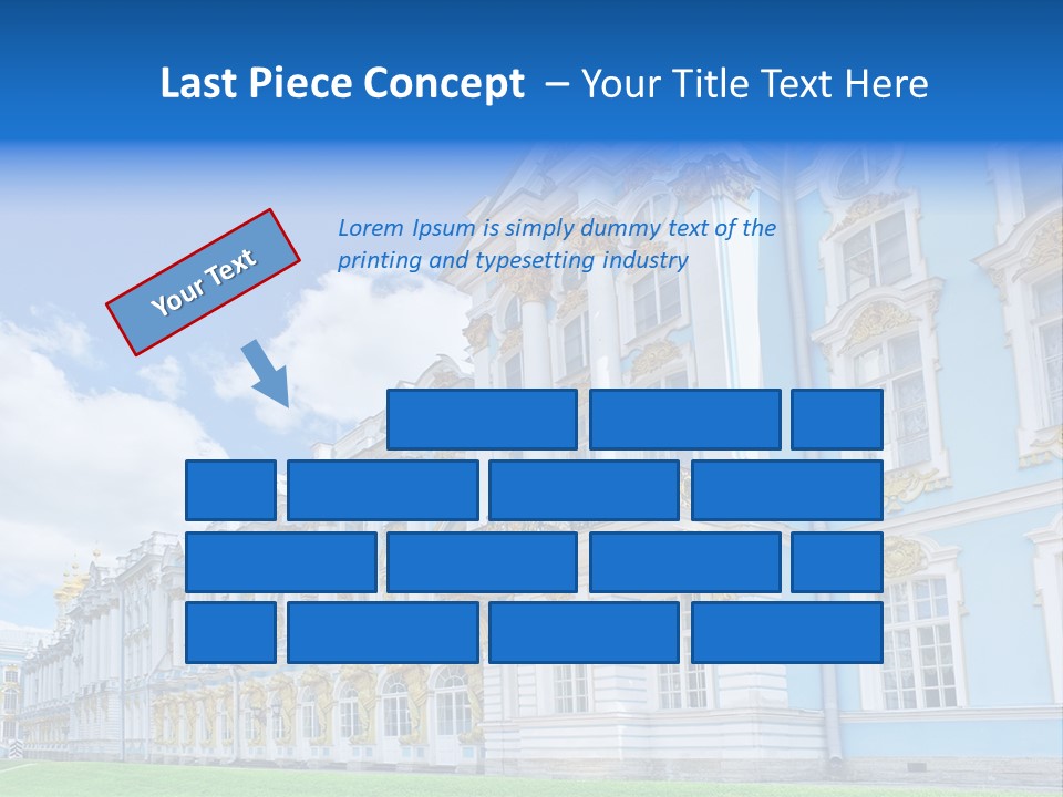 Blue Aristocratic Catherine PowerPoint Template