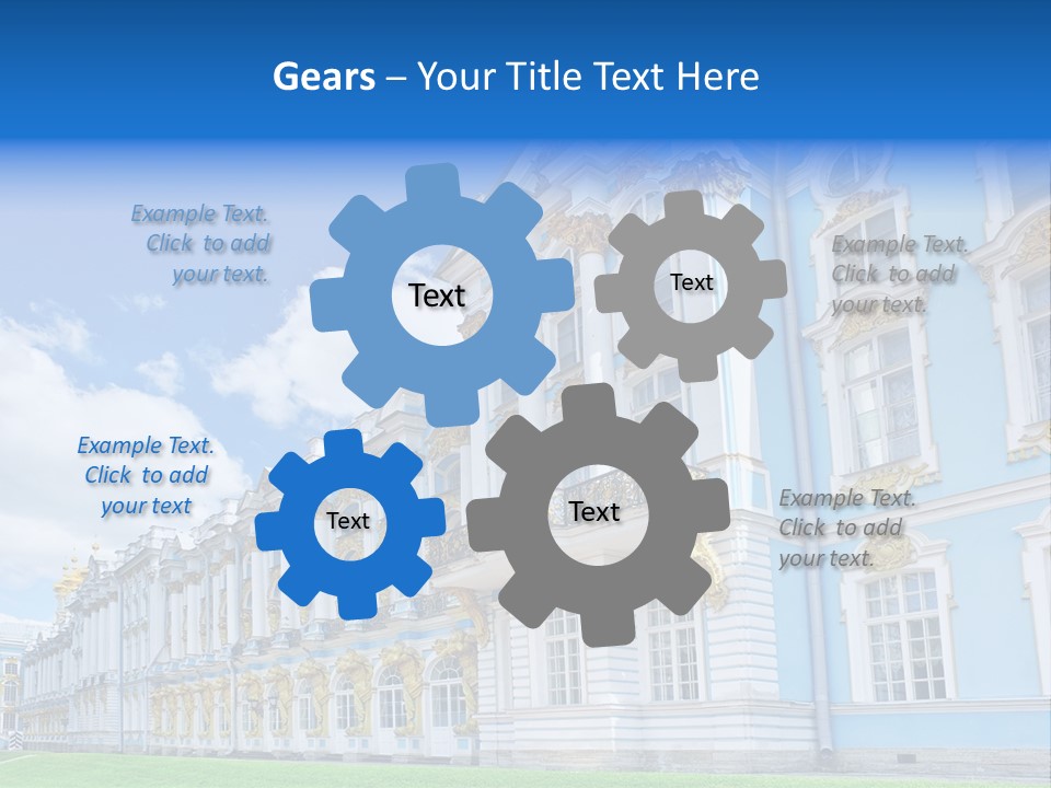 Blue Aristocratic Catherine PowerPoint Template