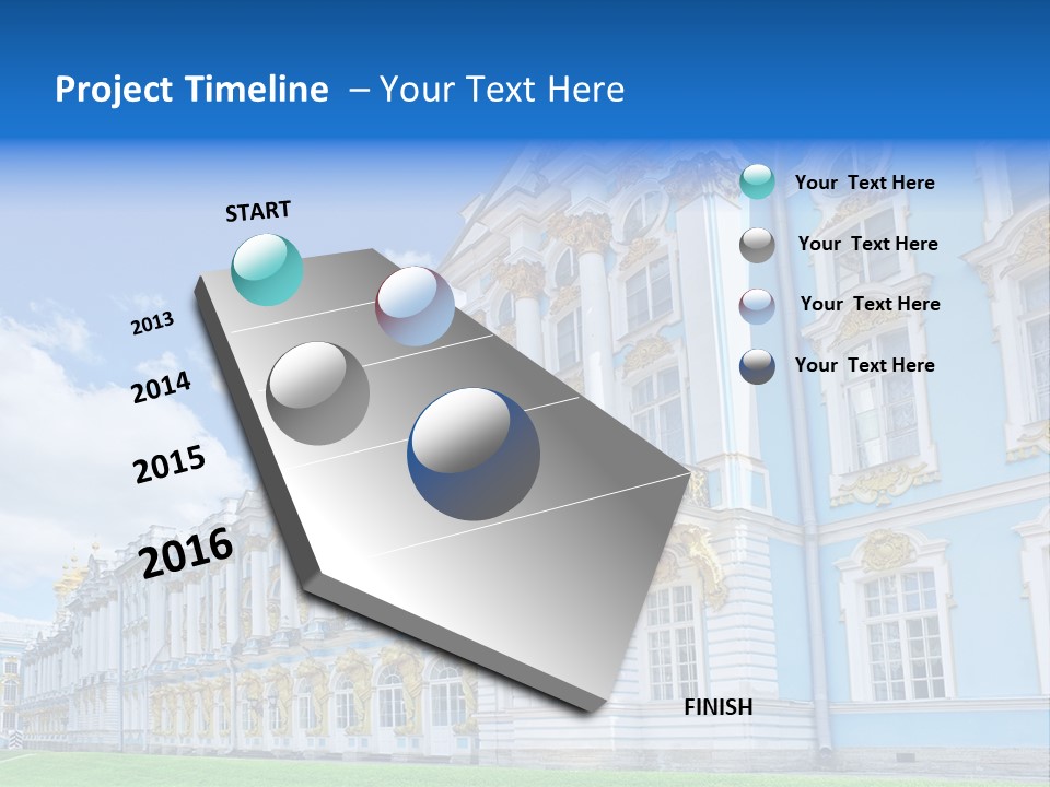 Blue Aristocratic Catherine PowerPoint Template