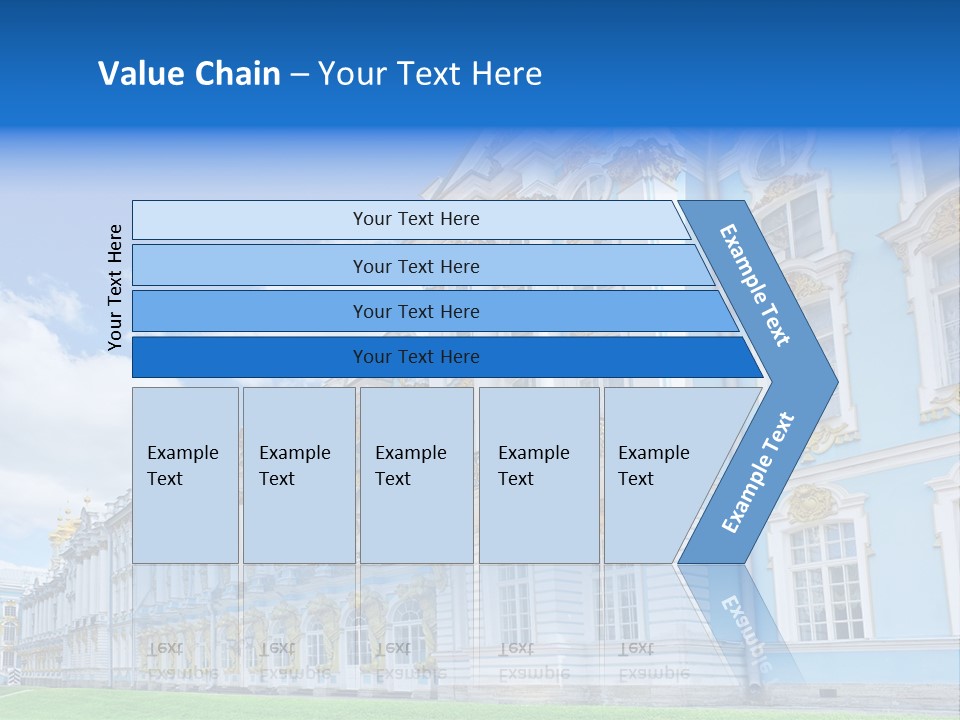 Blue Aristocratic Catherine PowerPoint Template