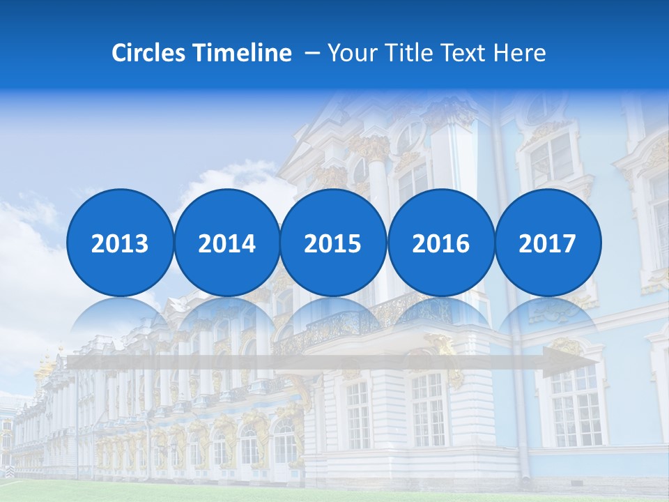 Blue Aristocratic Catherine PowerPoint Template