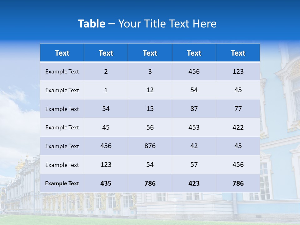 Blue Aristocratic Catherine PowerPoint Template