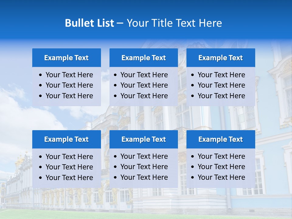 Blue Aristocratic Catherine PowerPoint Template