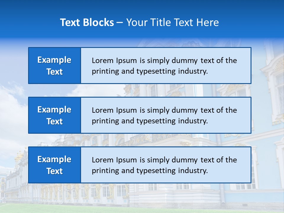 Blue Aristocratic Catherine PowerPoint Template