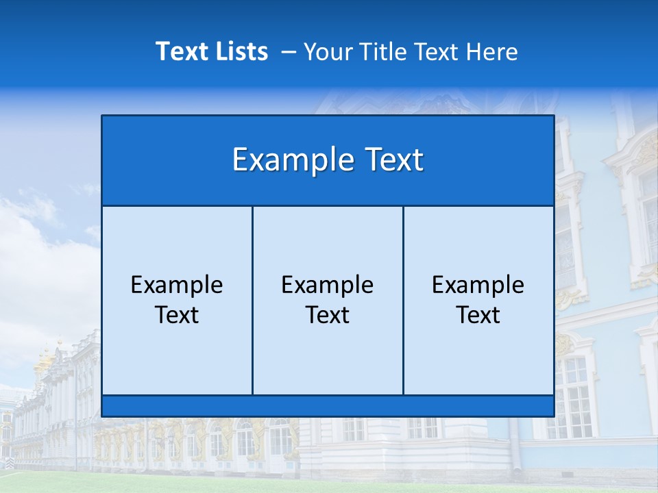 Blue Aristocratic Catherine PowerPoint Template