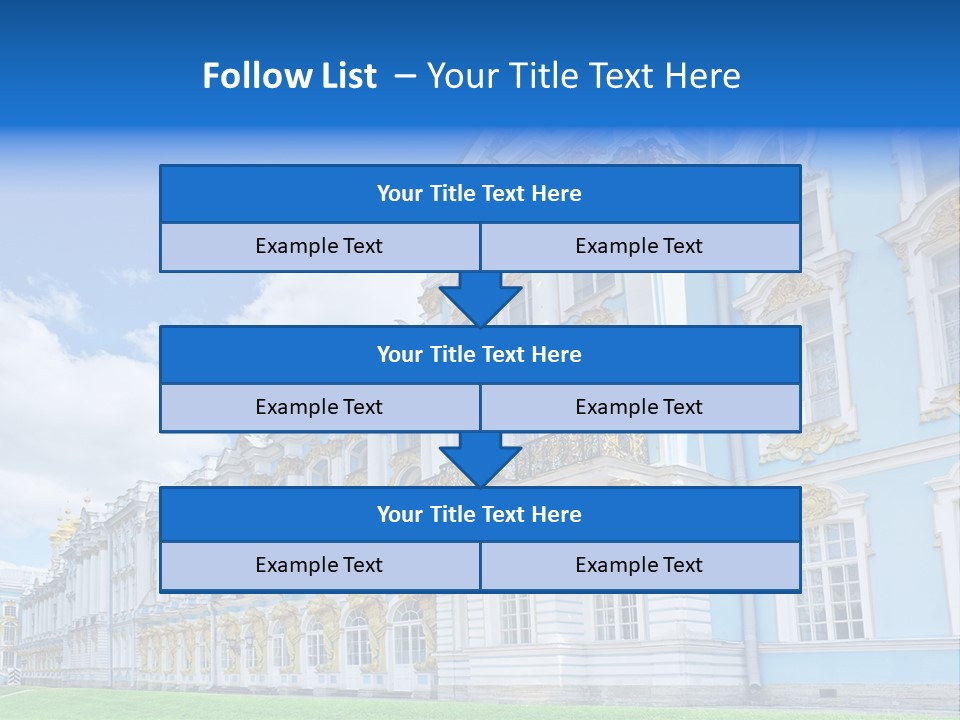 Blue Aristocratic Catherine PowerPoint Template