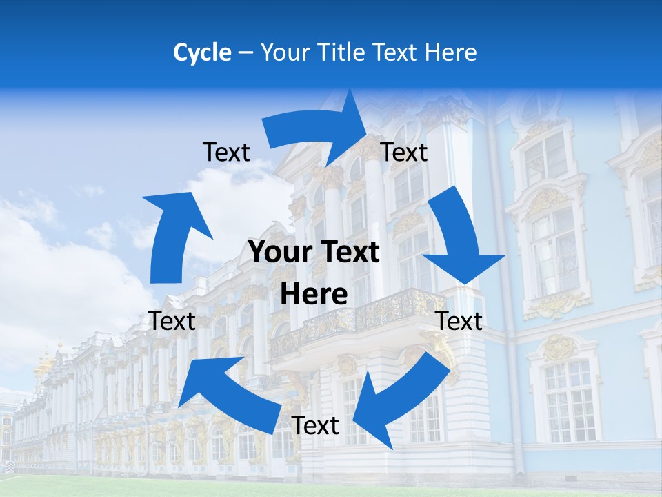 Blue Aristocratic Catherine PowerPoint Template