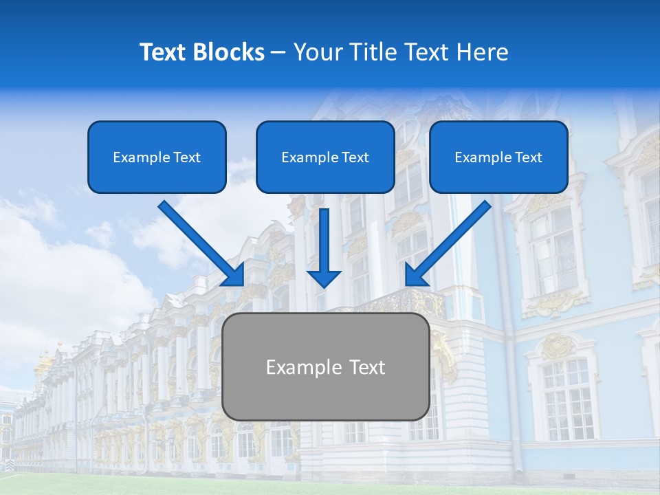 Blue Aristocratic Catherine PowerPoint Template
