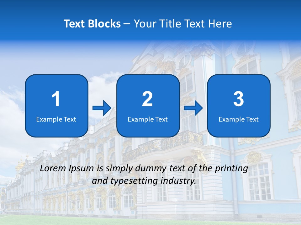 Blue Aristocratic Catherine PowerPoint Template