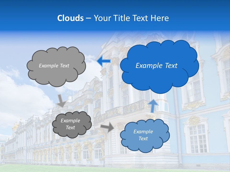 Blue Aristocratic Catherine PowerPoint Template