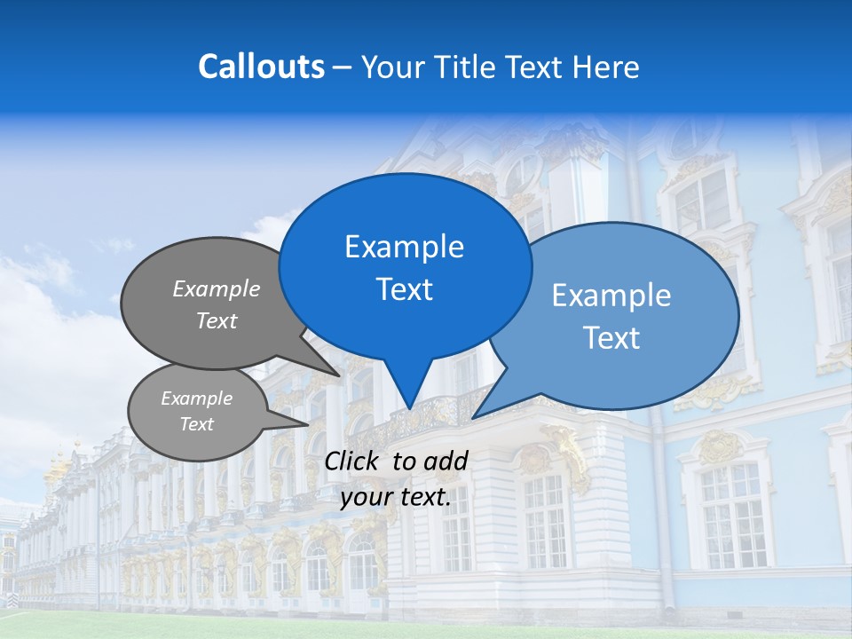 Blue Aristocratic Catherine PowerPoint Template