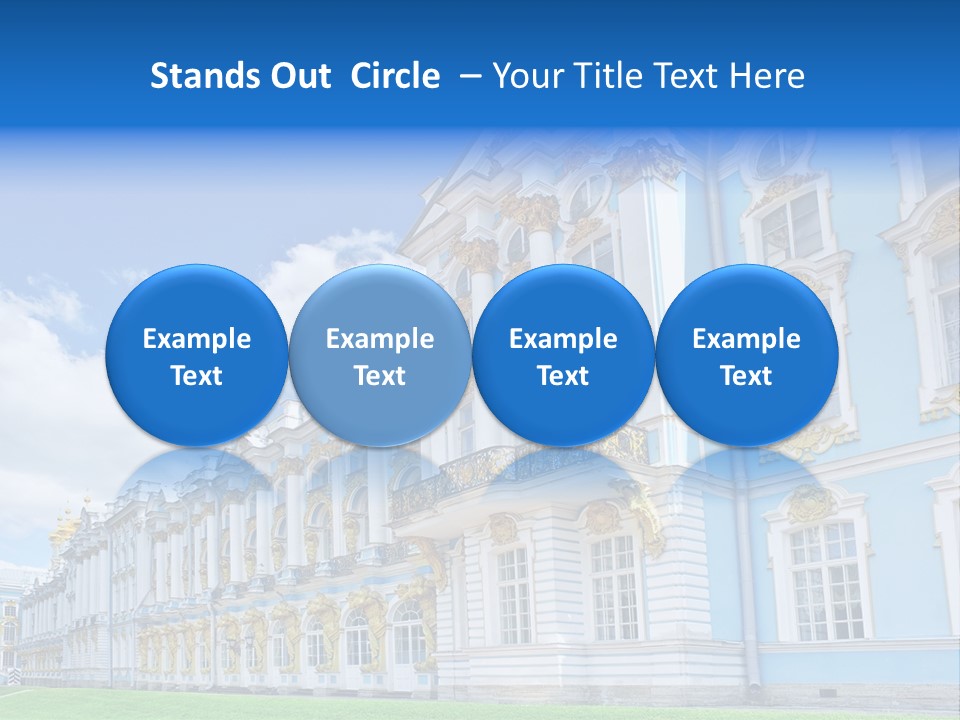 Blue Aristocratic Catherine PowerPoint Template