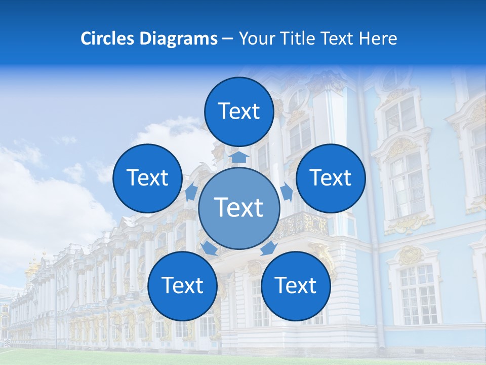 Blue Aristocratic Catherine PowerPoint Template