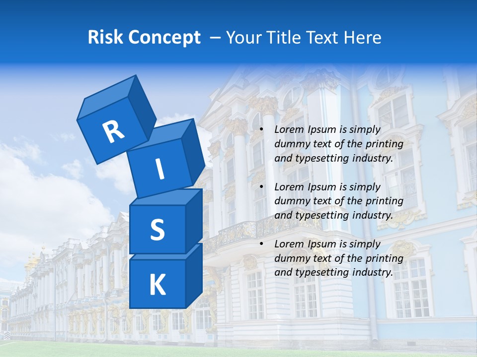 Blue Aristocratic Catherine PowerPoint Template