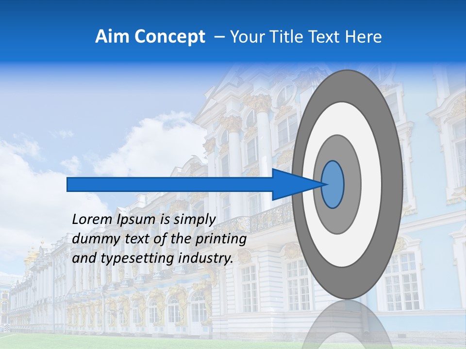 Blue Aristocratic Catherine PowerPoint Template