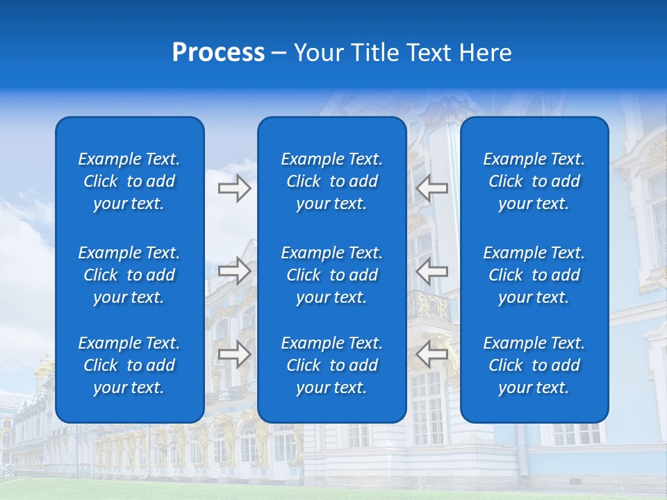 Blue Aristocratic Catherine PowerPoint Template