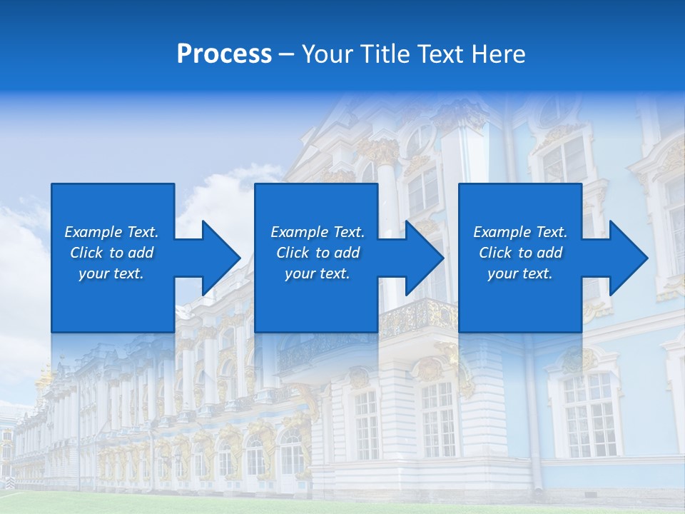 Blue Aristocratic Catherine PowerPoint Template