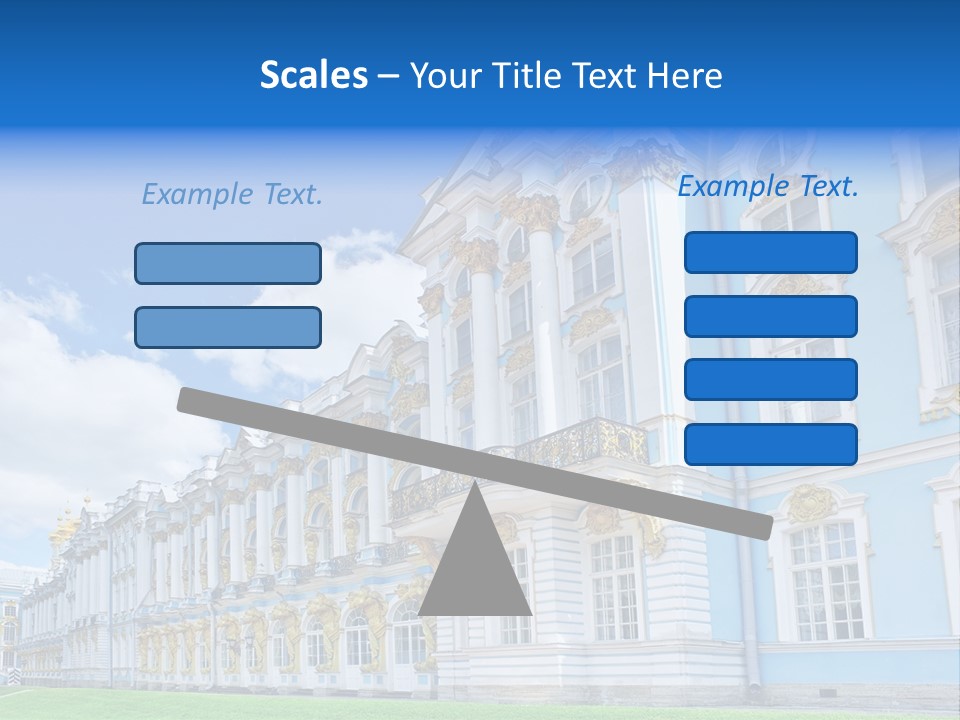 Blue Aristocratic Catherine PowerPoint Template