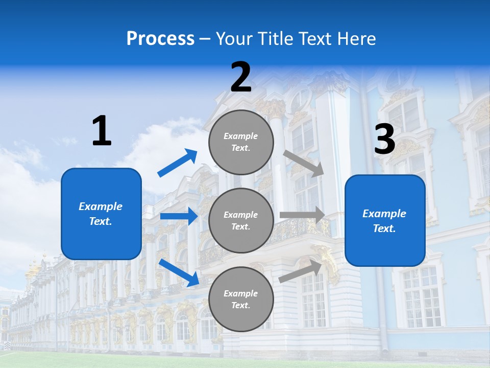 Blue Aristocratic Catherine PowerPoint Template