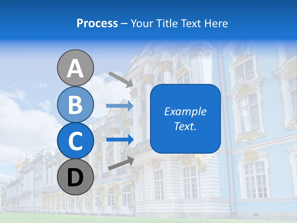 Blue Aristocratic Catherine PowerPoint Template