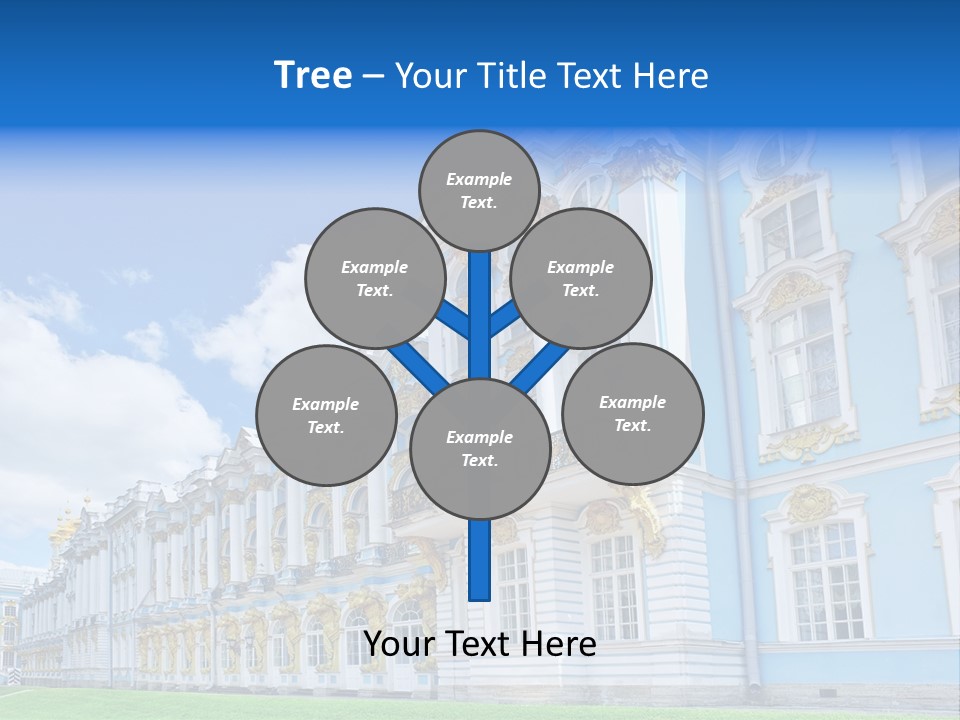 Blue Aristocratic Catherine PowerPoint Template
