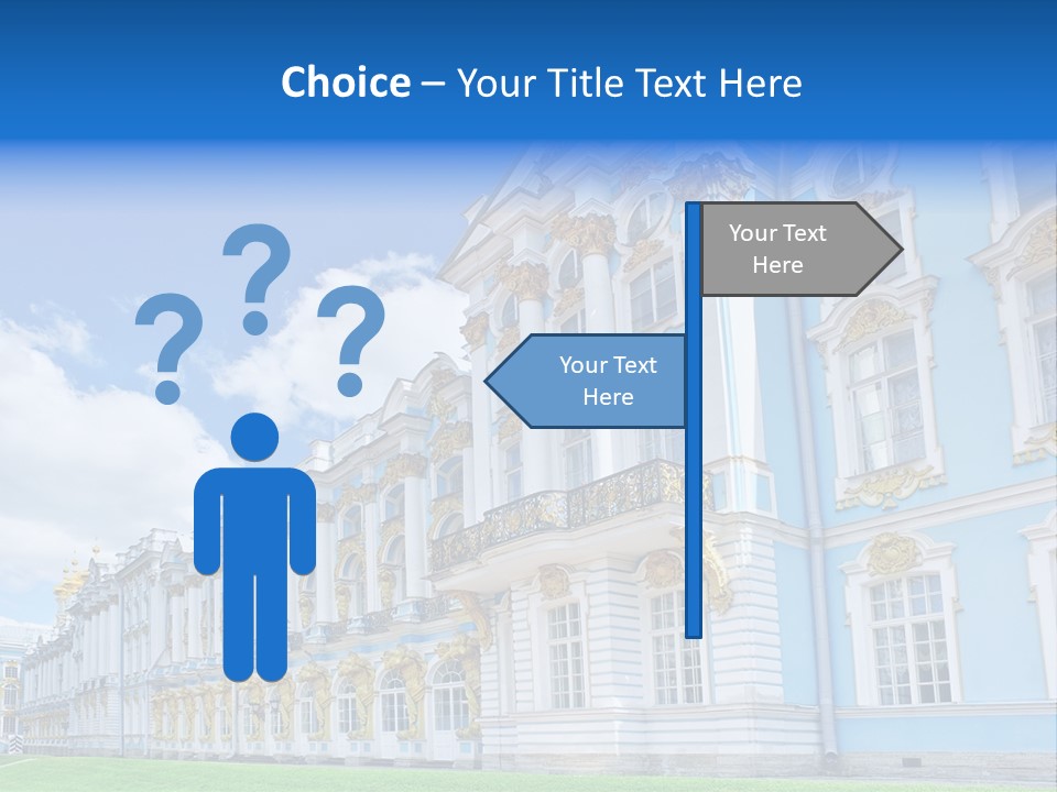 Blue Aristocratic Catherine PowerPoint Template