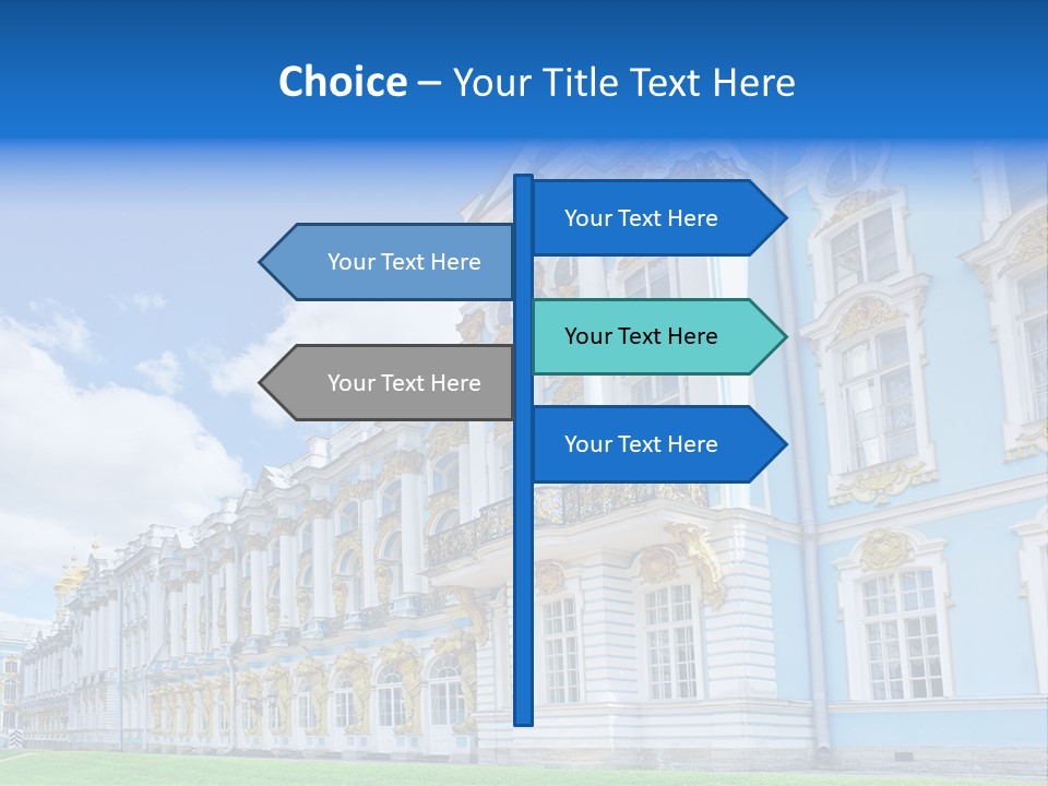 Blue Aristocratic Catherine PowerPoint Template