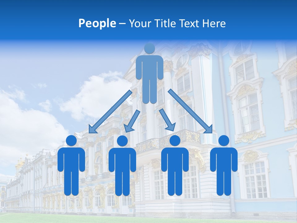 Blue Aristocratic Catherine PowerPoint Template