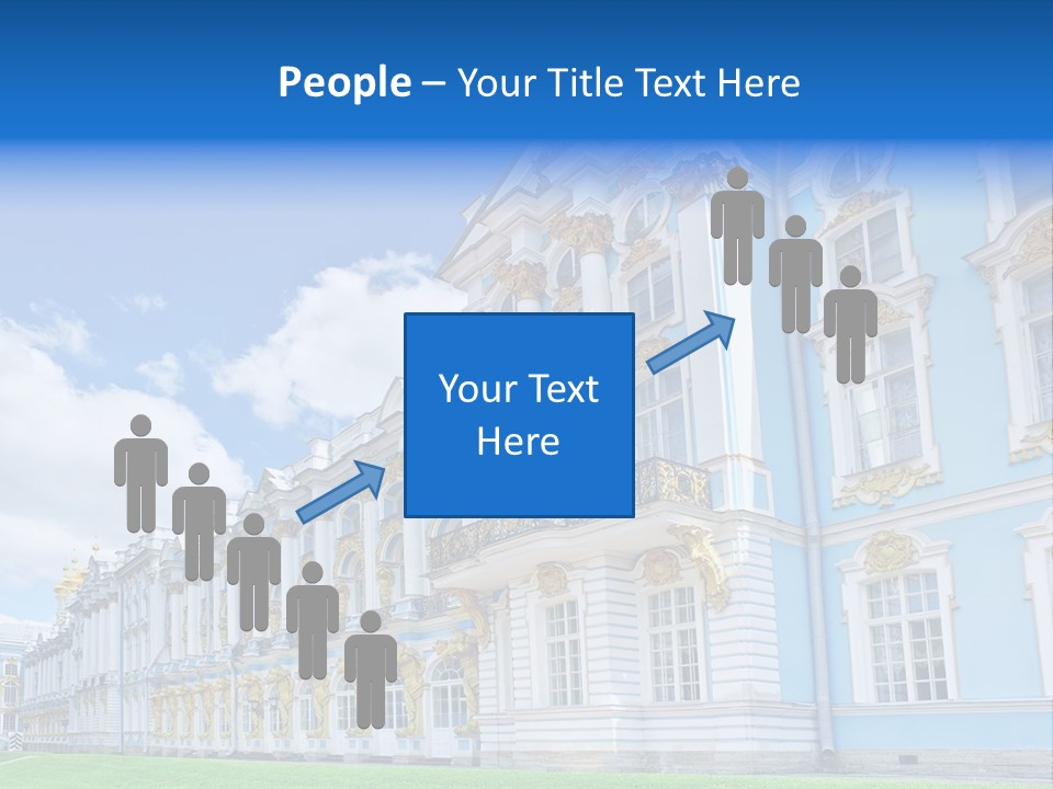 Blue Aristocratic Catherine PowerPoint Template